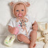 JIZHI Reborn Baby Doll Hollow Bottle and Magnetic Pacifier Set, Baby Doll Accessories for Reborn Baby Dolls, Pretend Play Feeding Toy Kids Gift, P...