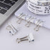 Small Binder Clips, 3/4 Inch (19mm) Binder Clips, 50 Pack Mini Binder Clips (White)...
