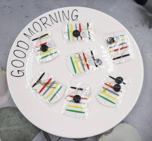 Sowaka 12 Pcs Sewing Kit Small Portable Thread Repair Emergency Kit with Needles Button Threads Safety Pin for Home Hotel Travel Use Accessories S...