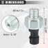 Motoforti Engine Oil Pressure Sensor, for Chevrolet Aveo 2004-2008, Plastic Metal, No.95961350, Black Silver Tone...