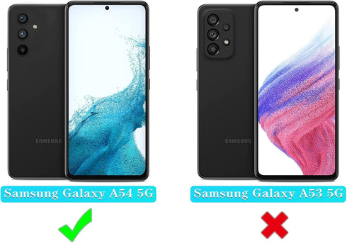 Qinmay for Galaxy A54 5G Case,Samsung Galaxy A54 5G Case with HD Screen Protector (2 Pack),Samsung A54 5G Case Durable Shockproof 3-Layer Heavy Du...