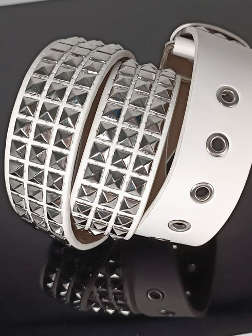 Punk Studded Belt for Women Rock Threads Goth Stud Pyramid Gothic Clothing...