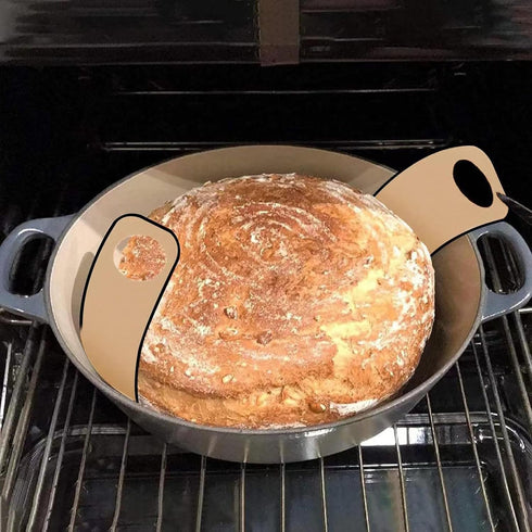 Dutch Oven Mat with Extra Long Handles, 2 Colors (Set of 2) is the best silicone baking mat for Dutch ovens. Non-stick and easy to clean, reusable...