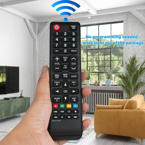 BN59-01199F Universal Replaced Remote for Samsung LED LCD Smart TV UN32J4000 UN60J6200AF UN60J6200AFXZA UN60J620DAF UN60J620DAFXZA UN60JU6400F UN6...