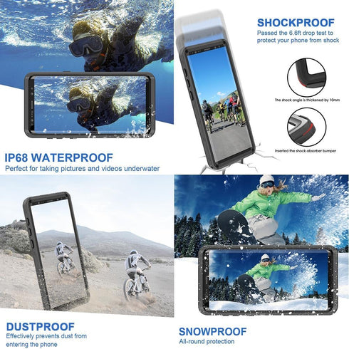 IP68 Waterproof Case for Galaxy Note 9, 6.4 in Water/Snow/Dust/Scratch Proof Case Full Sealed Coverage with Built in Screen Protector Perfectly Fi...