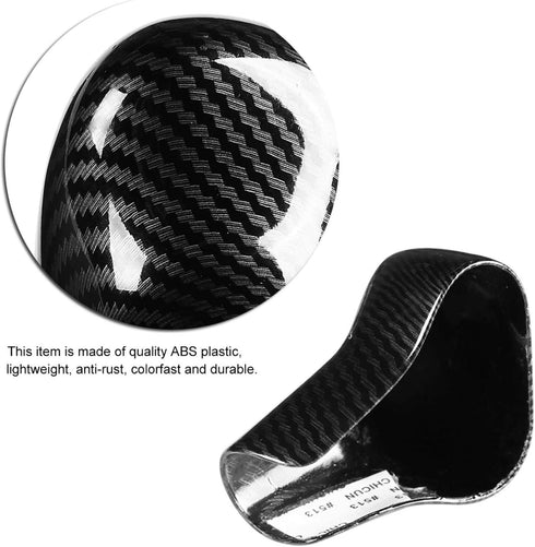 Fydun Gear Shift Knob Car Carbon Fiber Interior Shift Knob Cover Trim Shift Knob Cover Handbrake Grip Interior Decor for A5 / 2012-2016...