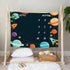 Cosmic Planets Outer Space Theme Baby Monthly Milestones Blanket Boys Kids Photo Background Mom Gifts Newborn Shower Party Decoration Personalized...