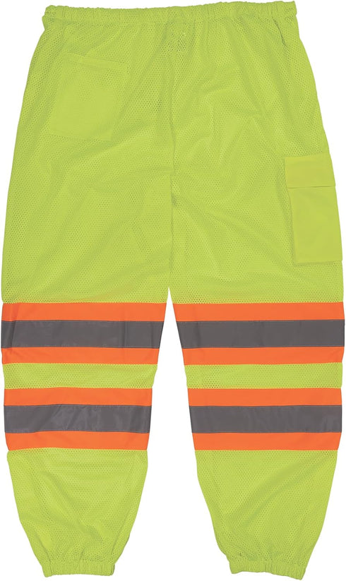 Ergodyne unisex adult Class Two-tone Reflective Safety Pants, Lime, Large-X-Large...