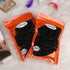 Black Seamless Hair Ties – Cotton Hair Bands – Tiny Elastics Ponytail Holders for Toddlers, 1 Inch in Diameter, Black, by Nspring...