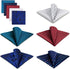 SHLAX&WING 5 Pieces Assorted Mens Silk Pocket Square Handkerchiefs Set Lot 21...