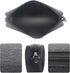 Enyuwlcm Fabric Stationery Stylish Simple Pencil Bag Small Square Waterproof Pencil Case Black and Gray 2 Pack...