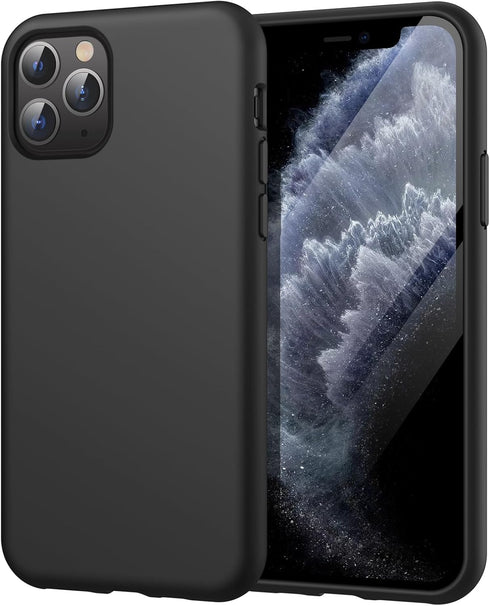 JETech Silicone Case for iPhone 11 Pro 5.8-Inch, Silky-Soft Touch Full-Body Protective Phone Case, Shockproof Cover with Microfiber Lining (Black)...
