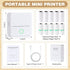 Thermal Mini Printer, Portable Inkless Sticker Maker, Bluetooth Printer for Phone, Wireless Label Printer with Tape, Free Cut Small Pocket Printer...