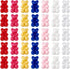 70Pcs Acrylic Gummy Bear Beads Cute Animal Beads 7 Colors Fake Gummy Bear Bracelet Beads Flat Back Kandi Candy Beads for Crafts DIY Jewelry Making...