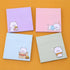 Cute Self-Stick Note Pads, 4 Pack 320Sheets Kawaii Animal Sticky Notes Cartoon Memo Pads Markers Flags Cute Stationary Note Pads for School Home S...