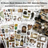 Diuhofart 900+ Mini Scrapbook Washi Stickers for Journaling, 50 Sheets Vintage Sticker Book, Ephemera for Junk Journal Supplies Bullet Journals, S...