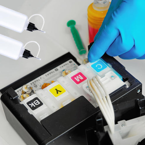 40 Pcs Precision Tip Applicator Bottles, Liquid Dropper Bottles, Glue Applicator Bottles, for Acrylic Painting, DIY, Pigment, Quilling, Craft, Oil...
