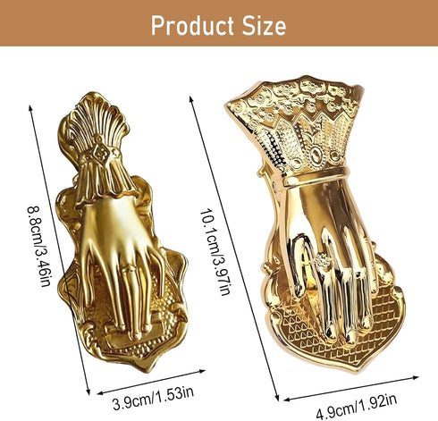 2PCS Vintage Lady's Hand Shape Book Clip Paper Storage Clip Journal Clips to Hold Journal Open While Writing Scrapbook Kit Document Clip...