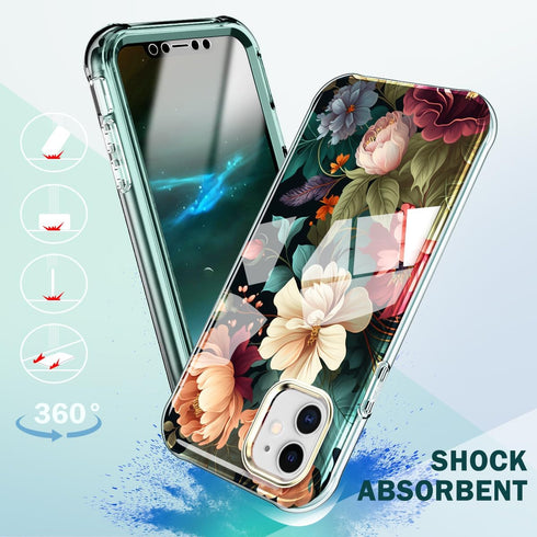 DT Series Case for iPhone 11 Case Built with Screen Protector, Lightweight and Stylish Full Body Shockproof Protective Rugged TPU Case for Apple i...