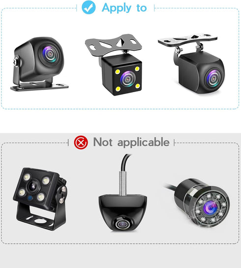 Universal Rear Camera Mount,(Adhesive-2PCS) Backup Camera Bracket Rear Dash Cam Windshield Mount, Car Rear Camera Backup Camera Holder,Rear View M...