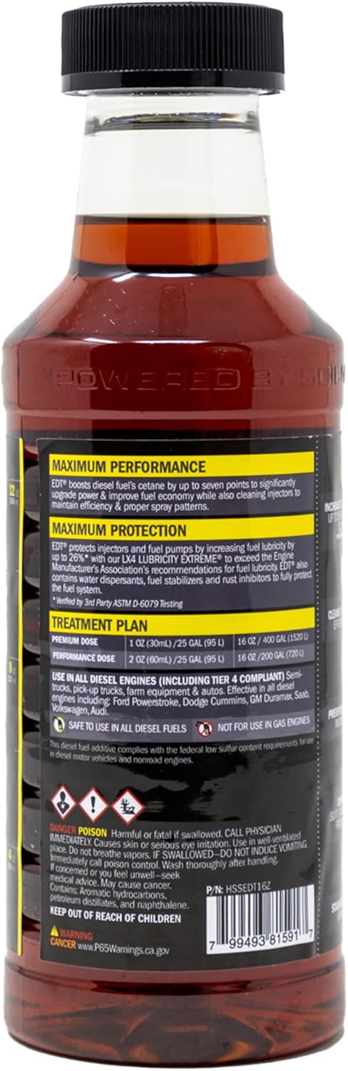 HOT SHOTS Hot Shot's Secret - HSSEDT16Z Everyday Diesel Treatment - EDT 16 oz Round - Treats up to 400 Gallons...