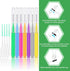 250 Pcs Interdental Brush for Braces Disposable Braces Flossers Dental Picks Floss Toothpick Dental Teeth Flossing Head Oral Hygiene Flosser Tooth...