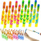 24 Pcs Slingshot Outdoor Toys,Glow in The Dark Party Supplies Toys Rocket with Launcher,Glow Sticks Easter Basket Stuffers Birthday Christmas Gift...