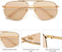 SOJOS Classic Retro Aviator Sunglasses for Women Men Vintage Hexagonal Metal Frame UV400 Lenses SJ1200...