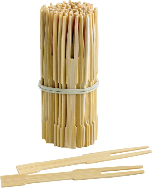 Helen’s Asian Kitchen Mini Bamboo Appetizer Cocktail Forks and Buffet Party Fruit Picks...