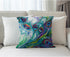 Moslion Peacock Feather Pillow Case Home Decorative Oil Painting Feathers White Blue Pink Throw Pillow Case 18" x 18" Inch Cotton Linen Cushion Co...