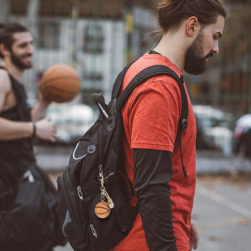 Basketball Gift Keychain, Novelty Sports Ball Key Chain for Boys Sports Fan Basketball Key Rings Inspirational Gift...