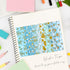 allydrew Decorative Gold Foil Washi Tape Box Set for Arts & Crafts, Scrapbooking, Stationery, Diary (10 Rolls), Blue Green Bloom...