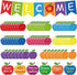 77 Pcs Bulletin Board Decorations, Back to School Welcome Banners,Motivational Cutouts Classroom Decor for School Holiday Bulletin Board (Apples)...