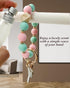 Silicone Key Ring Bracelet for Women | Stretchy Wrist Keychain Bracelet for Car Keys, Wallets, ID Badge...
