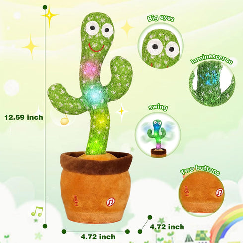 Baby Dancing Cactus for Baby Toys Boys Girls, Dancing Cactus Mimicking Toy Talking Cactus Toy 6 to 12 Month Old Baby Toys, Talking Imitation Toys ...
