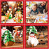 KAISHANE 3D Christmas Cookie Cutter 8 Piece Set Holiday Cookie Biscuit Cutter Set - Snowman Christmas Tree Reindeer and Sled for Kids Christmas Pa...