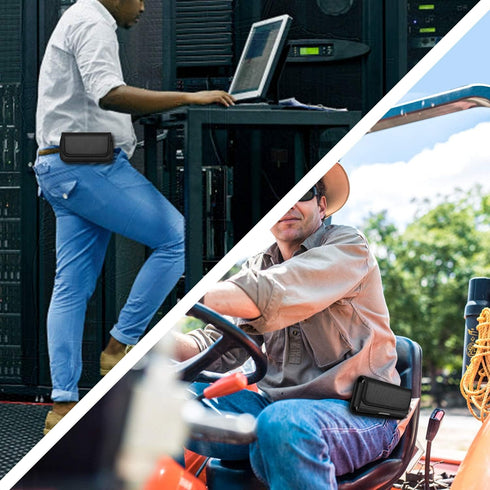 ykooe Rugged Nylon Holster for iPhone 15 Pro Max, 15 Plus, 11 Pro Max, 12 Pro Max, 13 Pro Max, 14 Pro Max, 14 Plus, XS Max, 7 Plus, 8 Plus Cell Ph...