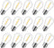 Brightown Shatterproof LED S14 Replacement Light Bulbs, E26 E27 Medium Screw Base Edison Bulbs Equivalent to 11 W, Fits for Commercial Outdoor Pat...
