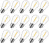 Brightown Shatterproof LED S14 Replacement Light Bulbs-E26 E27 Medium Screw Base Edison Bulbs Equivalent to 11 W, Fits for Commercial Outdoor Pati...