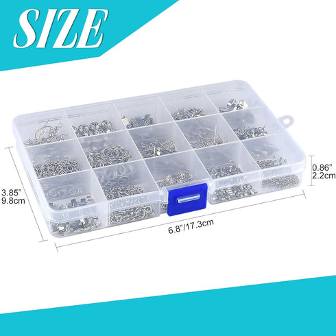 KUUQA Jewelry Making Kit Jewelry Findings Starter Kit Jewelry Beading Making and Repair Tools Kit...