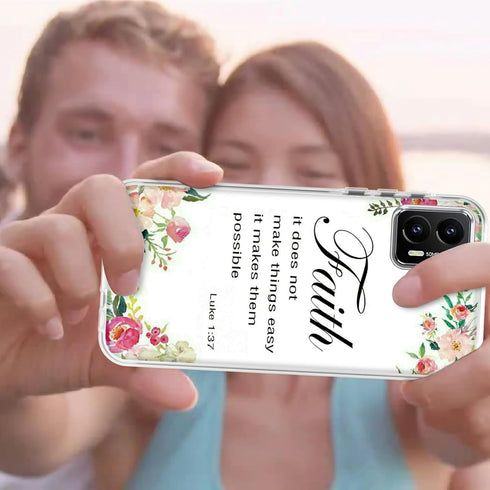 for Motorola Moto G 5G 2023 Clear Case with 1-37 Bible Verse Christian Pattern for Women Men Dual Layer Hybrid Soft TPU Hard PC Shockproof Protect...