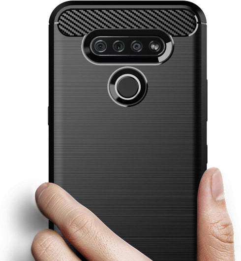 Osophter for LG K51 Case,LG Reflect Case,LG Q51 Case Shock-Absorption Flexible TPU Rubber Protective Cell Phone Cover for LG K51(Black)...