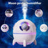 Cool Mist Humidifiers, Mini USB Humidifier, Cute Spaceship Shaped Humidifier Portable Household Ambient Light Humidifier US Plug 110V Purple...