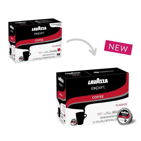 Lavazza Expert Classico Coffee Capsules, Medium Roast, Arabica and Robusta Blend, Compatible with Lavazza Classy Plus Machine (36 Capsules)...