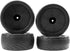 4Pack ShareGoo RC 85mm/3.34" Rubber Tires Front Rear Tyres 12mm Hex Wheel Compatible with Redcat HPI HSP Kyosho 1/10 RC Off-Road Car Buggy (Black)...