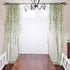 Green Sheer Curtains 108 Inches Long for Living Room, Vine Leaf Patterned Curtains 2 Panels Green Bedroom Curtain Sheers Voile Transparent Window ...