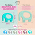 Teething Ring for Babies 0-6 Months - 5X Pain Relief Smart Teether - Zero Developmental Delay Silicone Teether - Cute Infant Chew Toy, Shower Gift...