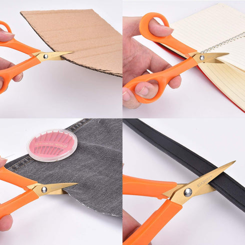 Micro-Tip Scissors, Precision Scissors, Pointed Sharp Titanium Blades, 6 Inch Craft Detail Scissors Ideal for Paper Cutting, Scrapbooking, Beauty ...