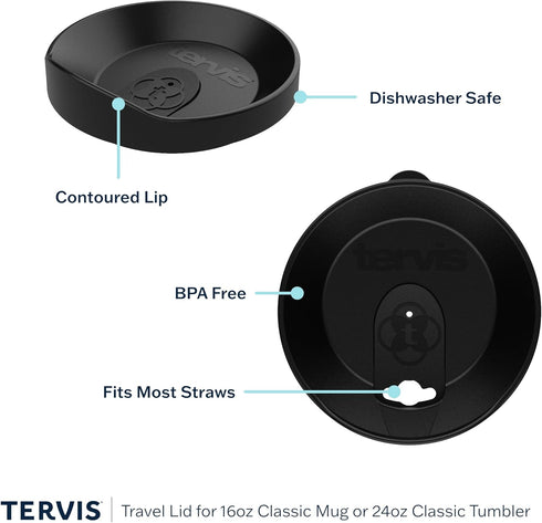 Tervis Navy Logo Made in USA Double Walled Insulated Tumbler Travel Cup Keeps Drinks Cold & Hot, 24oz, Classic...