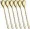 Long Handle Spoon 9.5 Inch Iced Cream Spoons Tea Spoon Coffee Stirrers Ice Spoon Stainless Steel Cocktail Stirring Spoons Dessert Milkshake Teaspo...